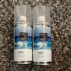 IGK Beach Club Texture Spray - Silver and Blue